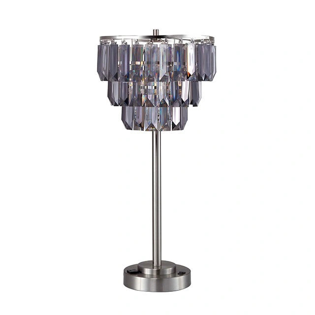 Lámpara de mesa Meg Black/Chrome