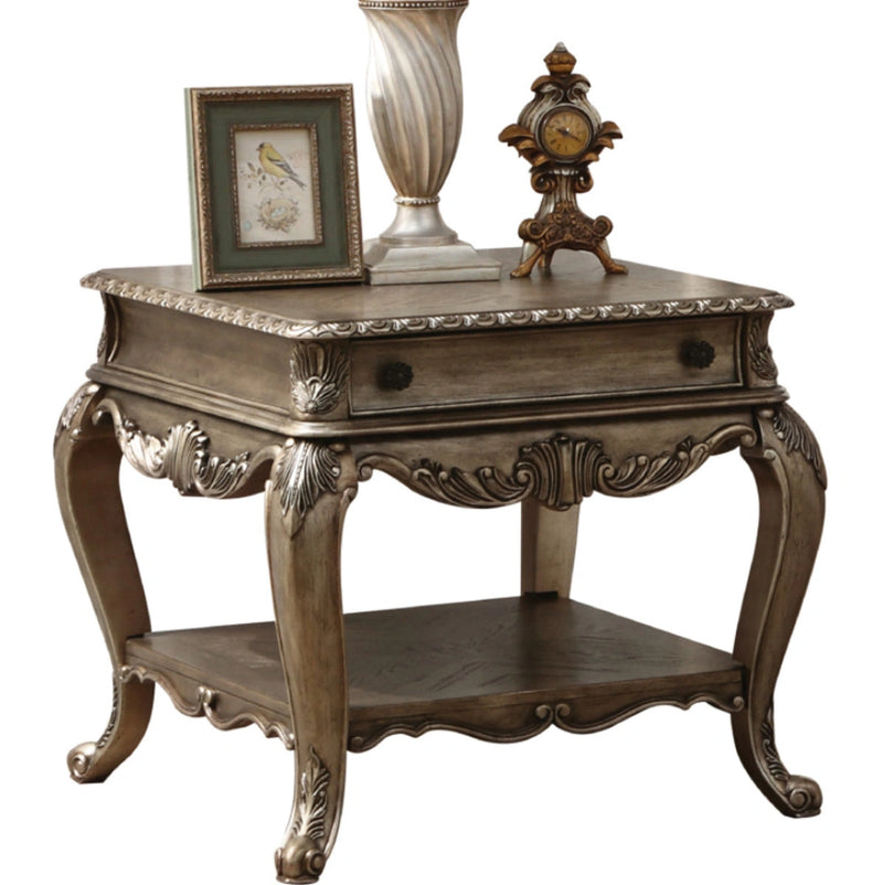 Mesa auxiliar Acme Ragenardus de roble vintage 86032