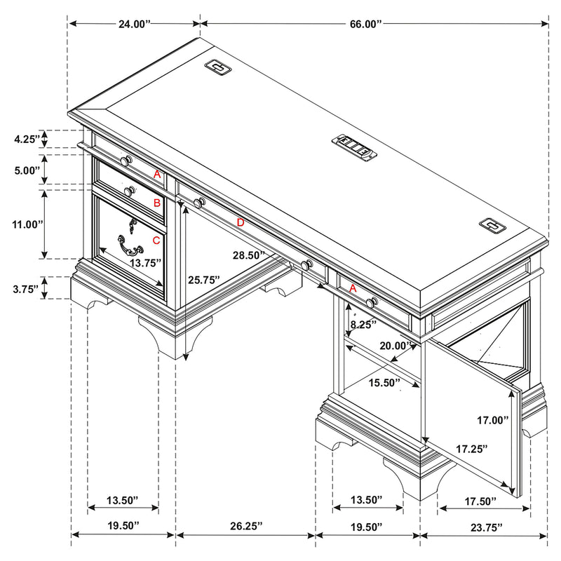 Escritorio Credenza Hartshill