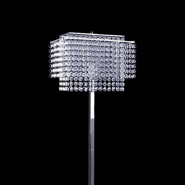 Lámpara de pie KIT, cristal colgante
