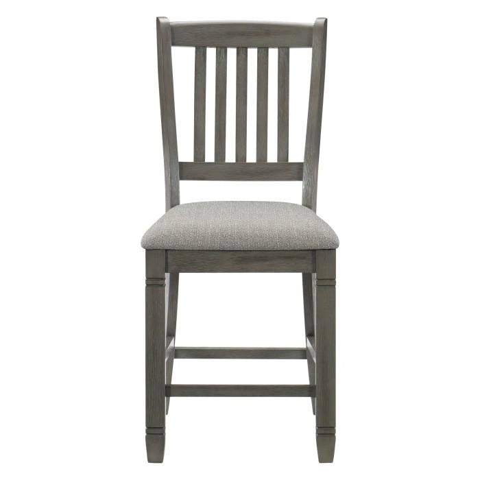 Silla de altura de mostrador Granby en gris envejecido (juego de 2) 5627GY-24