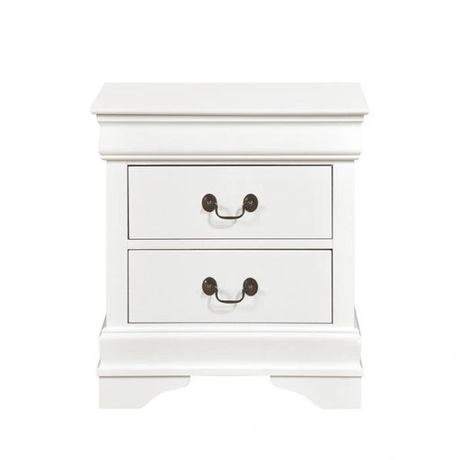 Mayville Mesa de Noche con 2 Cajones en Blanco 2147W-4