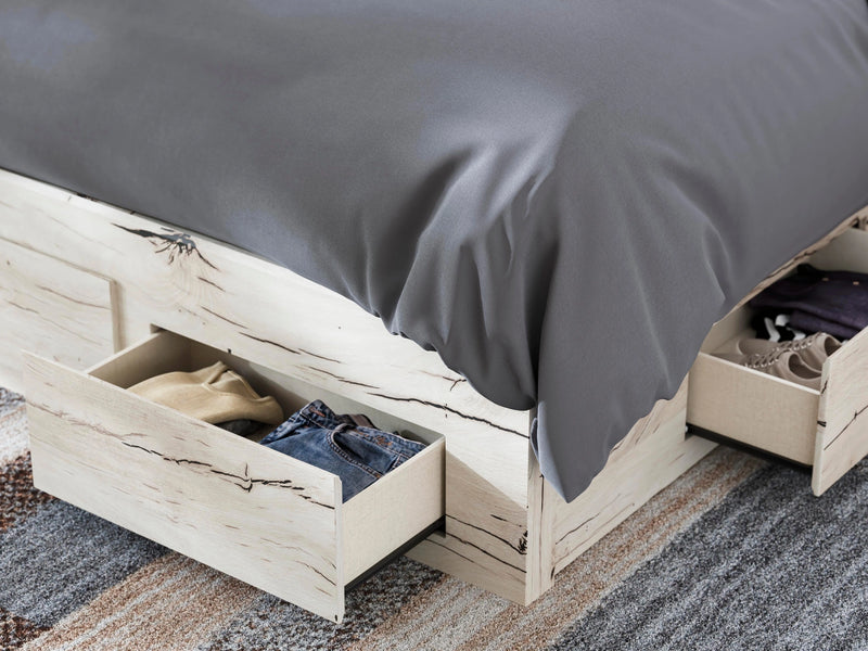 Cama Lawroy con almacenamiento en el panel