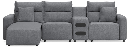 Modmax II Reclining Sectional with Chaise and Audio Console