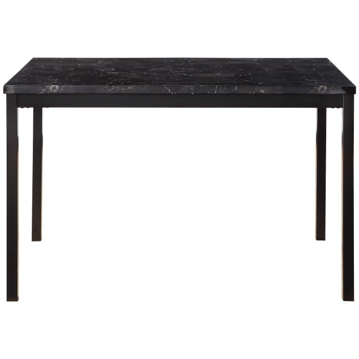2601BK-48 - Mesa de comedor, cubierta de imitación mármol