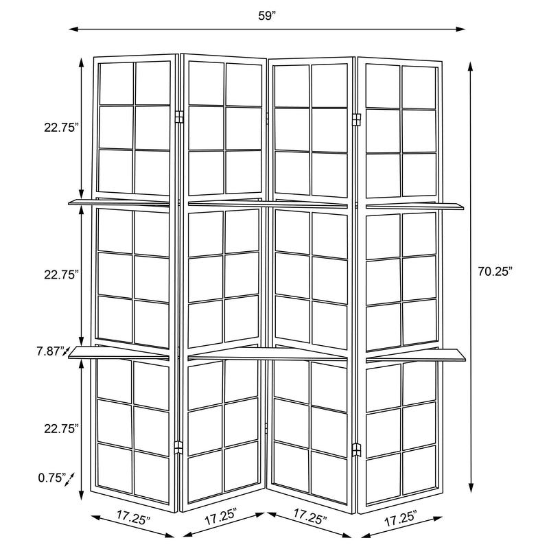 Iggy Divisor de Ambientes de Cuatro Paneles