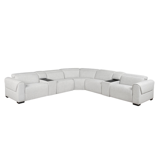 McPherson 7-piece Modular Power Reclining Sectional With Power Headrests