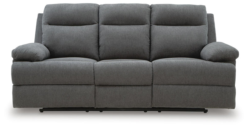 Sofá reclinable de desplazamiento lateral con mesa abatible