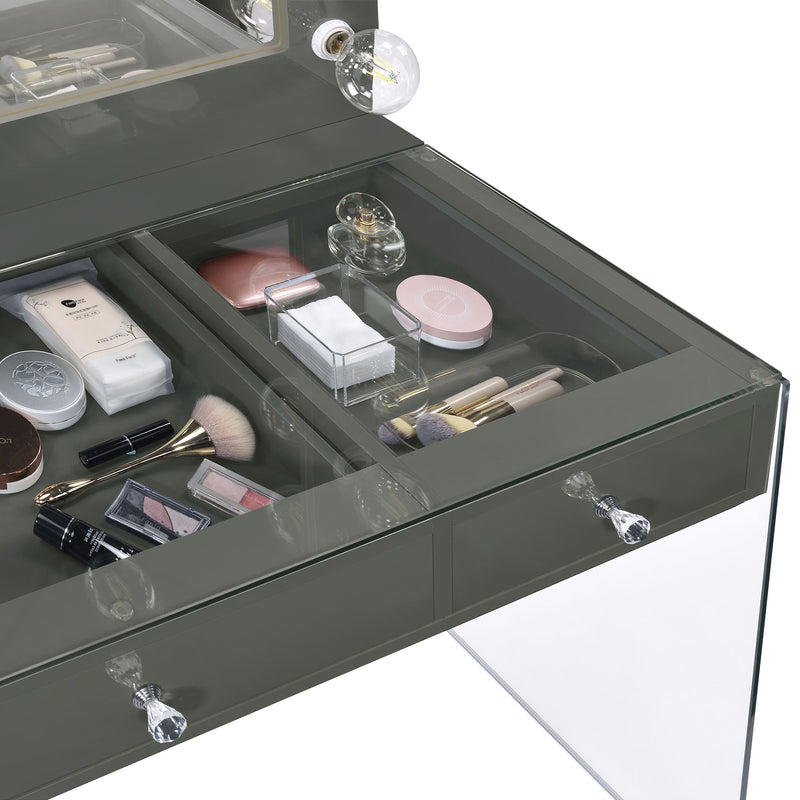 Tocador de Maquillaje Afshan con Espejo LED