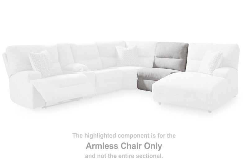 Seccional reclinable eléctrico Acklen Place con chaise