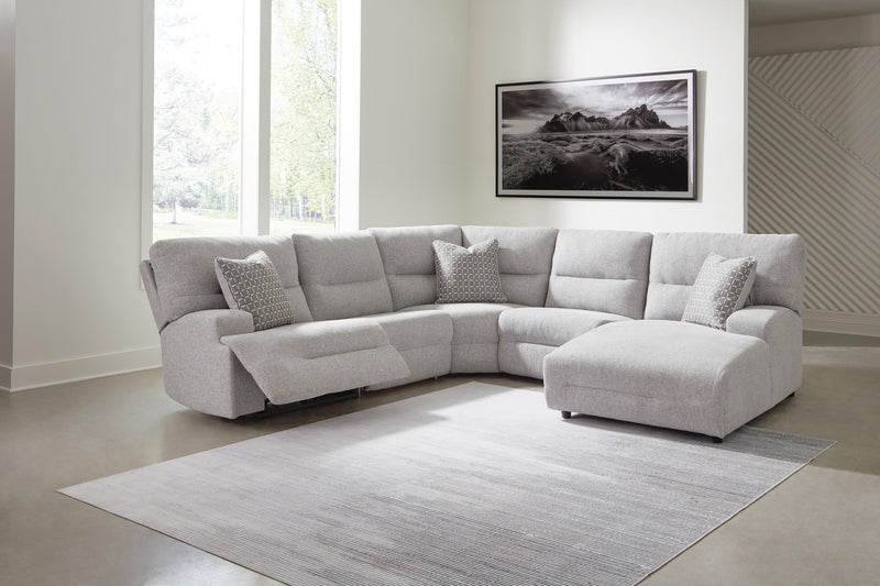 Seccional reclinable eléctrico Acklen Place con chaise