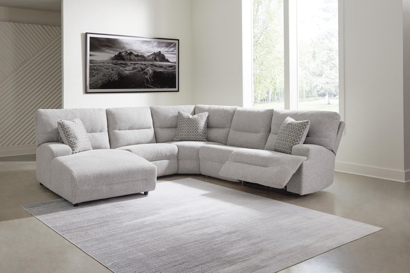 Seccional reclinable eléctrico Acklen Place con chaise