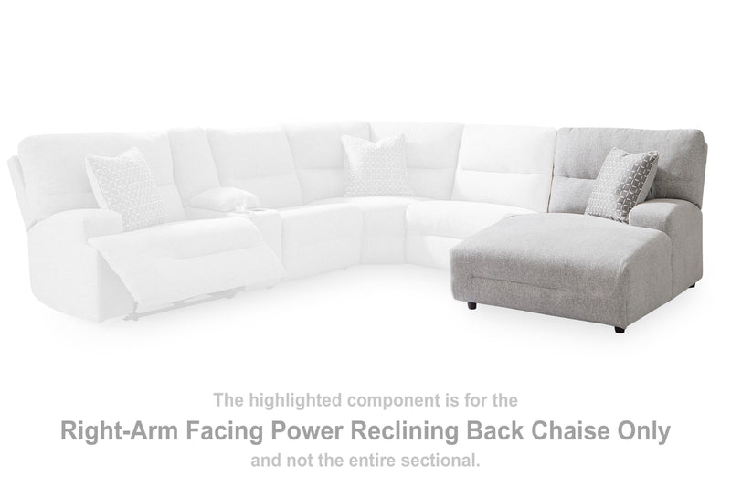 Seccional reclinable eléctrico Acklen Place con chaise