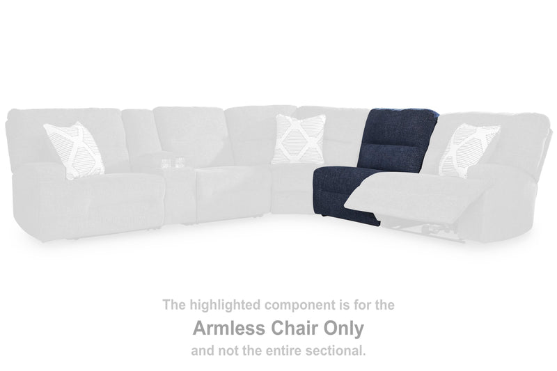 Seccional reclinable eléctrico Acklen Place con chaise