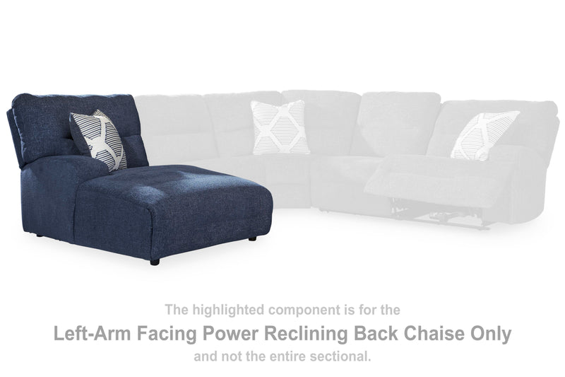 Seccional reclinable eléctrico Acklen Place con chaise