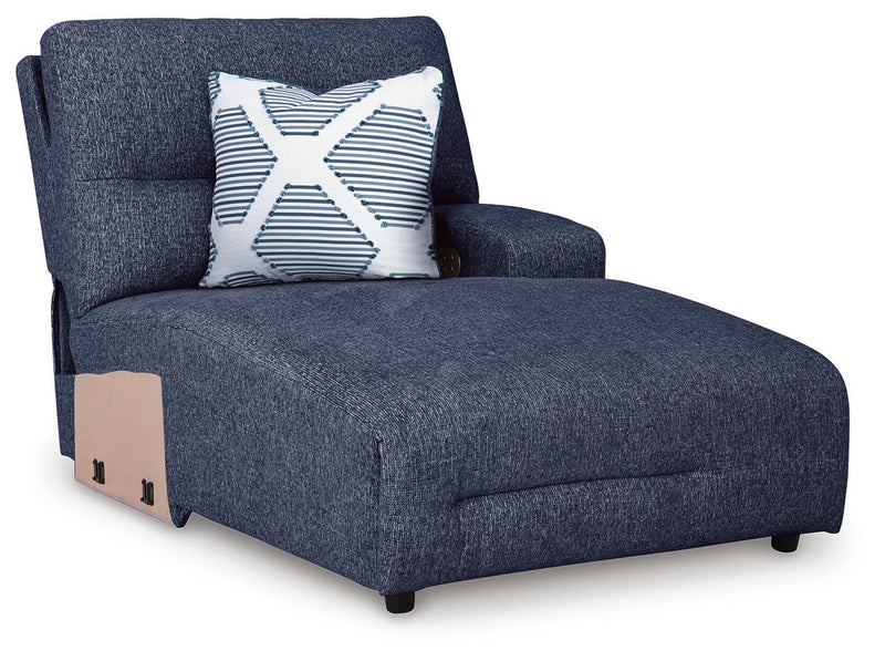 Seccional reclinable eléctrico Acklen Place con chaise