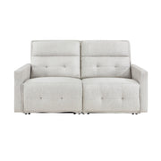 Salida-(2)Power Double Reclining Love Seat with Power Headrests image