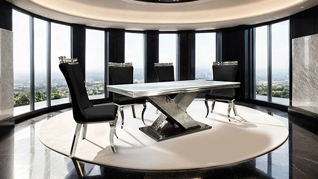 Juego de mesa de comedor de 7 piezas Palazzo
