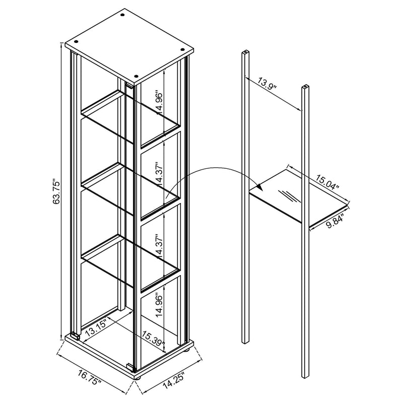 Mueble Curio Ciclamen