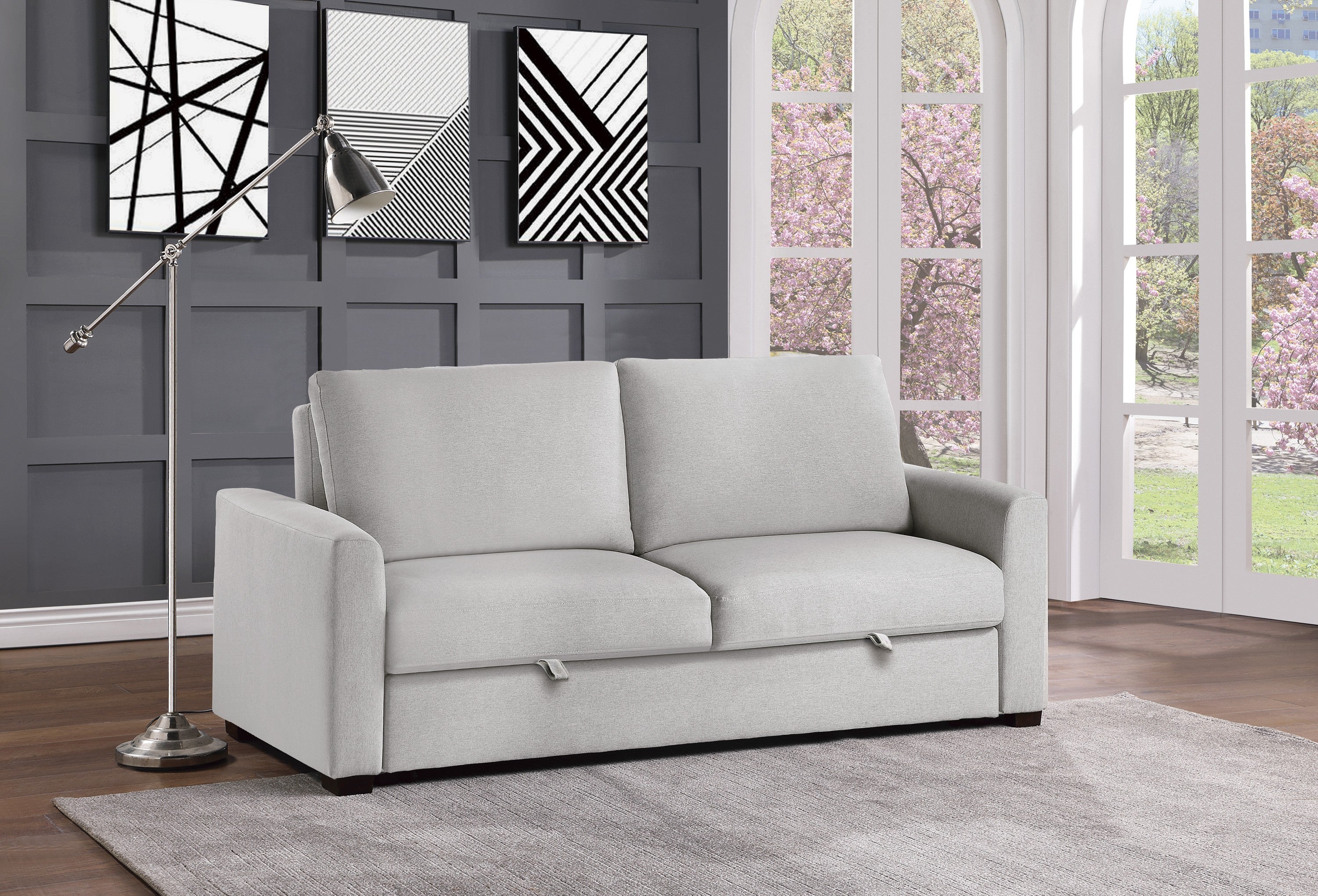 9525RF-3CL - Convertible Studio Sofa with Pull-out Bed — DFW