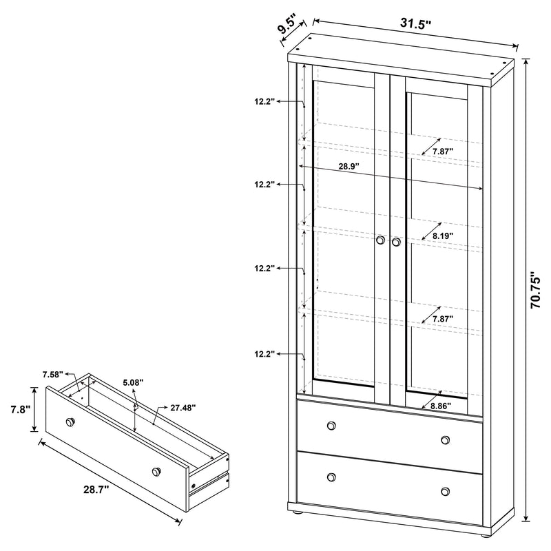 Mueble alto expositor Hawthorne