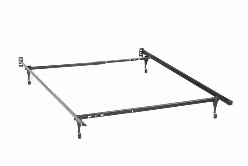 Mabel - Estructura de cama litera doble sobre matrimonial - Negra