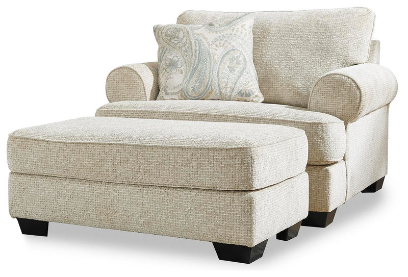 Sillón y otomana Monaghan de gran tamaño