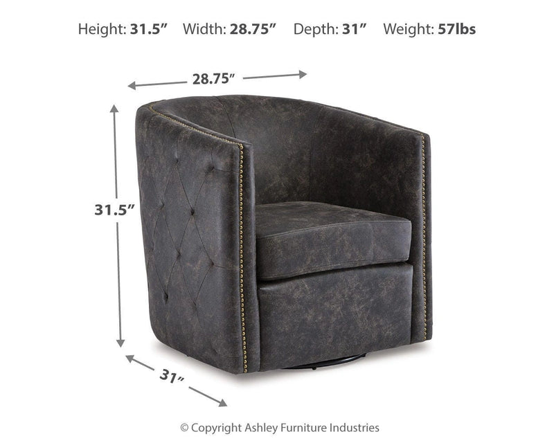 Sillón decorativo giratorio Brentlow