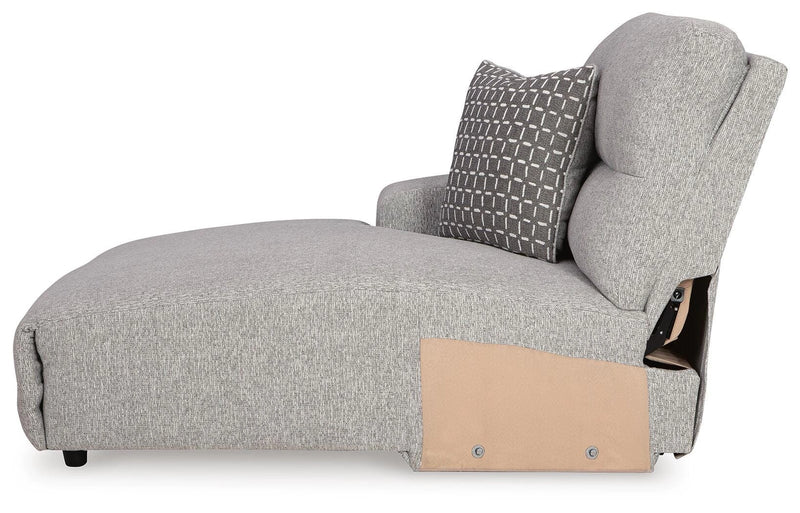 Seccional reclinable eléctrico Acklen Place con chaise