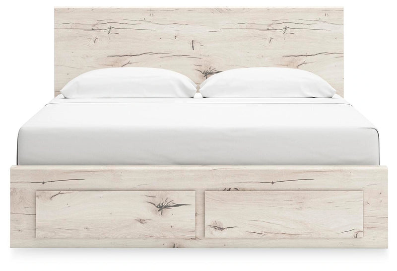 Cama Lawroy con almacenamiento en el panel