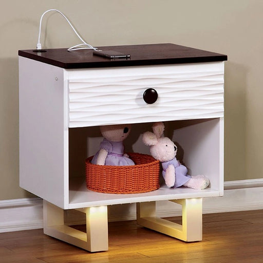 Mesa de Noche Meredith con Toma USB