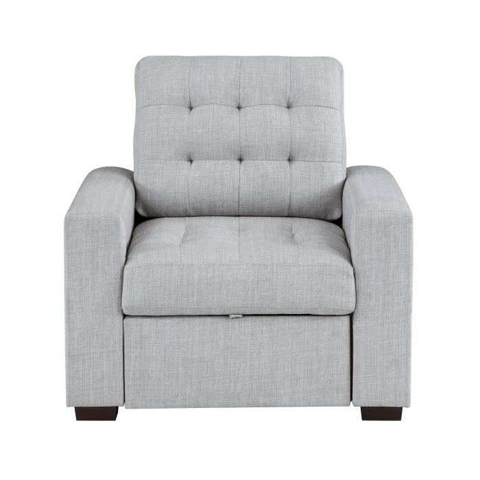 9916GY-1 - Silla con otomana extraíble