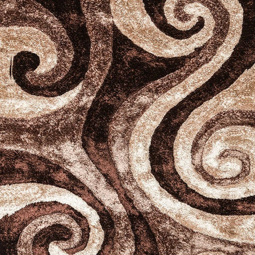 Alfombra Fermont Marrón Beige de 1,5 m x 2,4 m