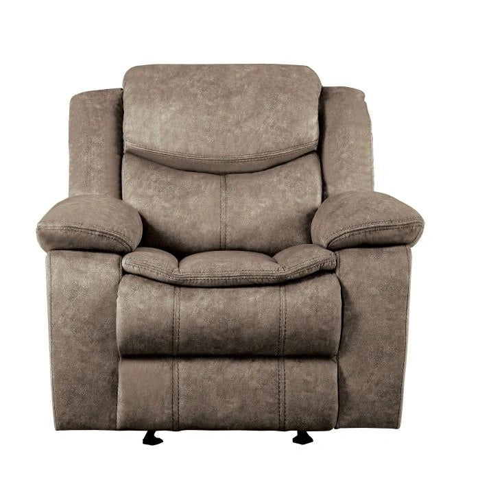 Sillón reclinable Bastrop Glider en marrón 8230FBR-1