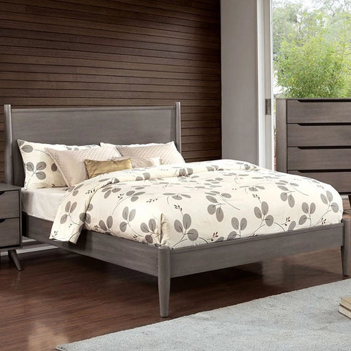Cama Lennart Gray King California, King y Queen