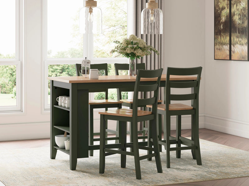 Mesa de comedor a la altura de la encimera Gesthaven