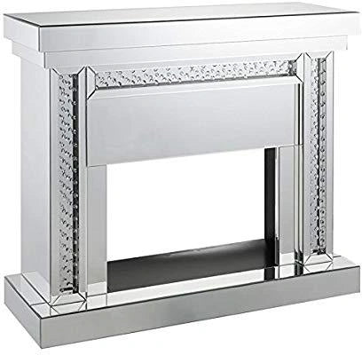 Chimenea Acme Furniture Nysa en Espejo y Cristales Falsos 90272