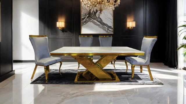 Juego de mesa de comedor de 7 piezas Palazzo