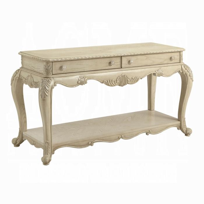 Mesa de sofá blanca antigua Ragenardus