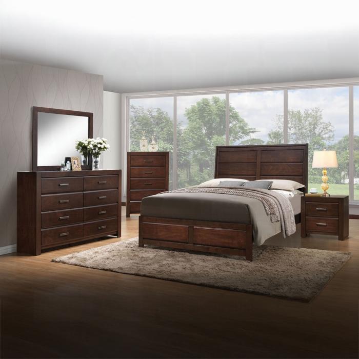 Cama Eastern King Oberreit Nogal