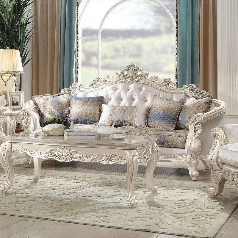 Sofá Gorsedd de Acme Furniture en Blanco Antiguo 52440