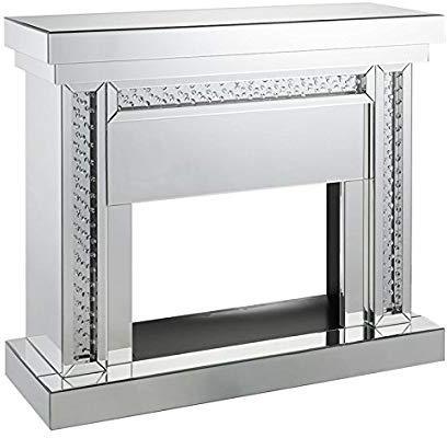 Chimenea Acme Furniture Nysa en Espejo y Cristales Falsos 90272