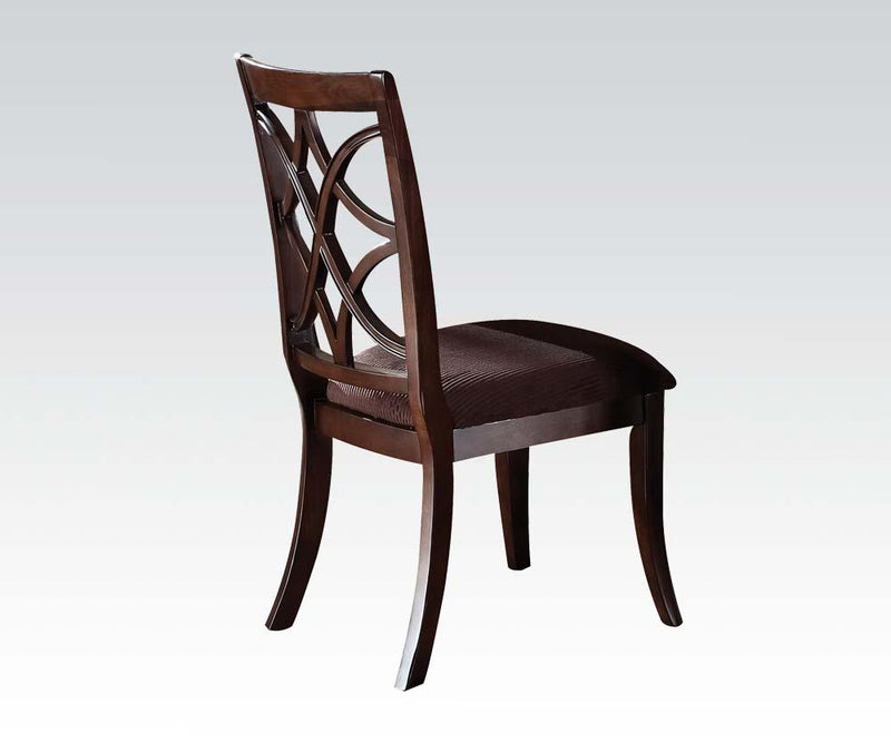 Sillas de Comedor Laterales Acme Keenan (Juego de 2) en Nogal Oscuro 60257