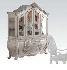 Alacena y aparador Acme Ragenardus en blanco antiguo 61284