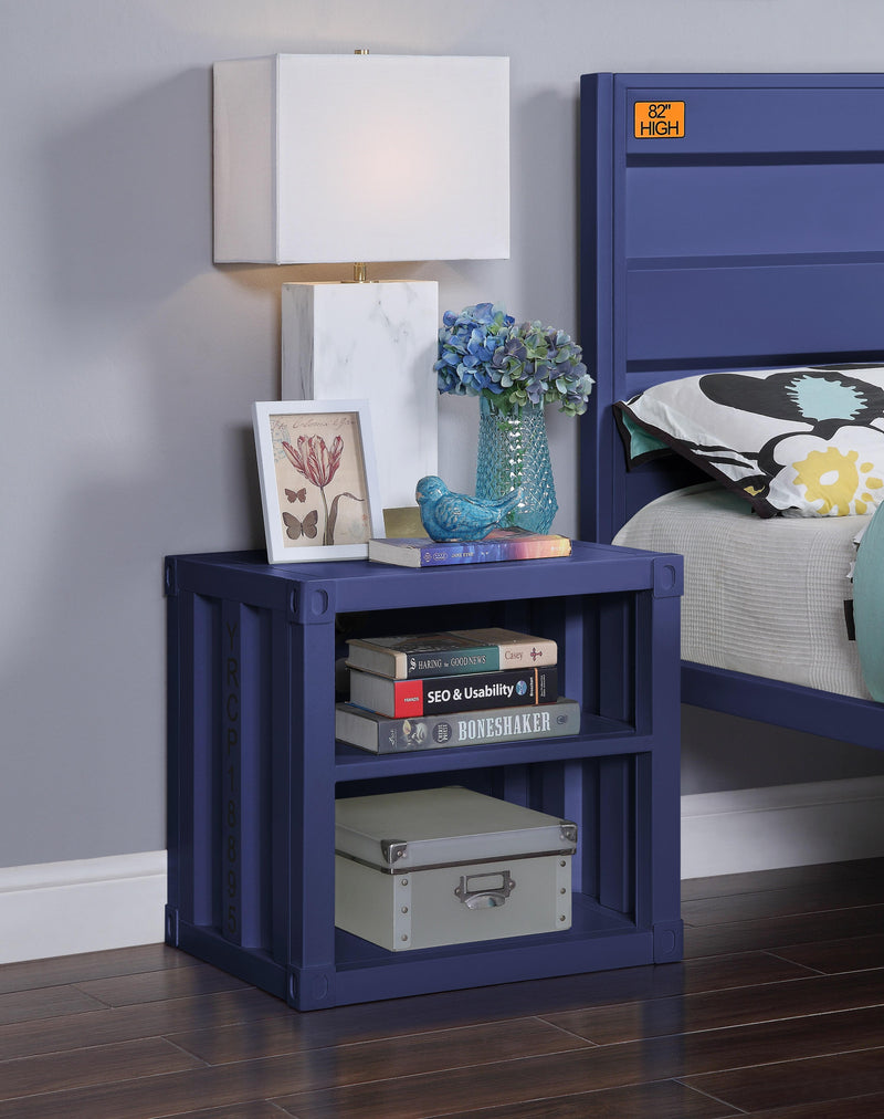 Mesa de noche Cargo azul (USB)