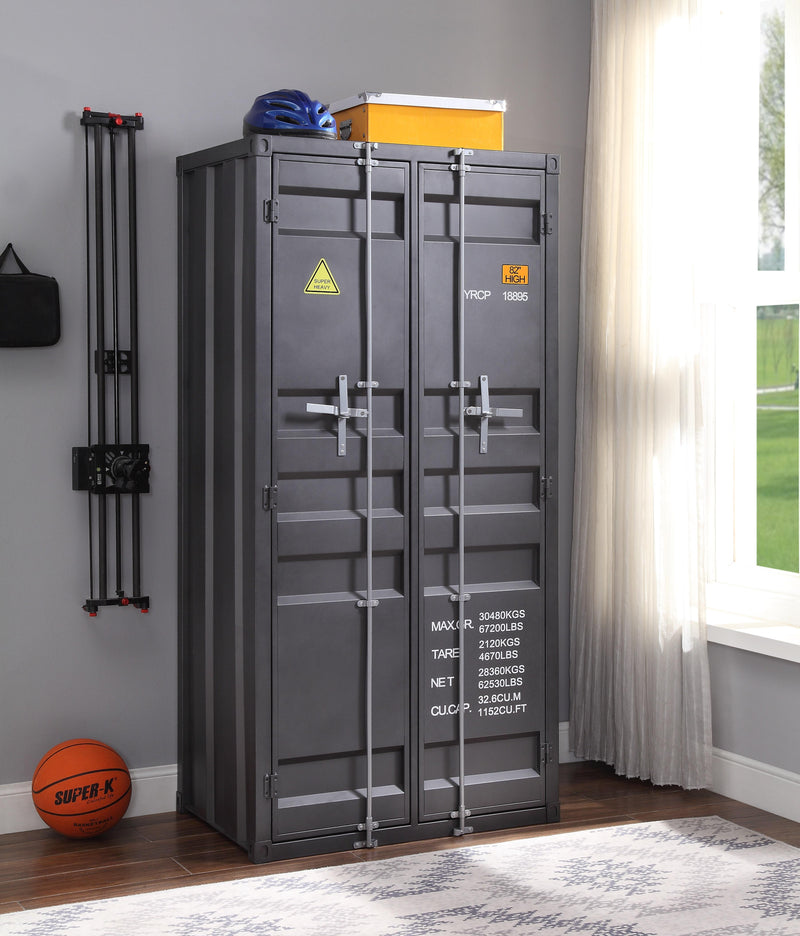 Armario Cargo Gunmetal (dos puertas)
