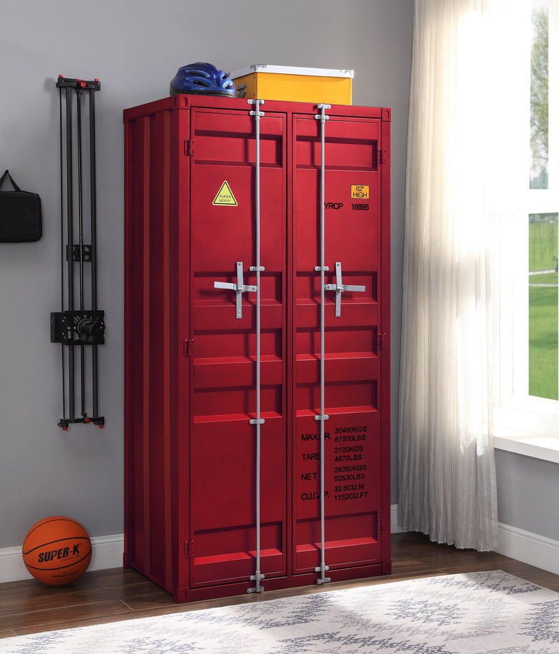 Armario Cargo Rojo (Doble Puerta)