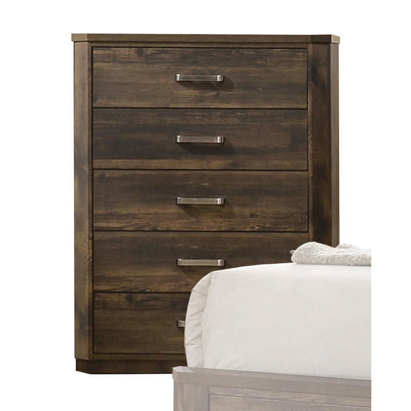 خزانة أدراج إليترا خشب الجوز الريفي