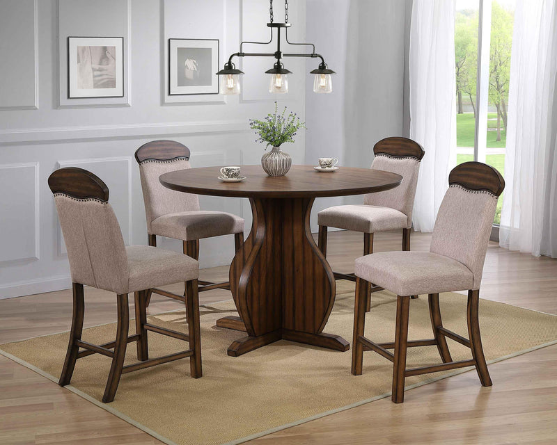 Mesa Maurice de madera de roble a la altura de la encimera
