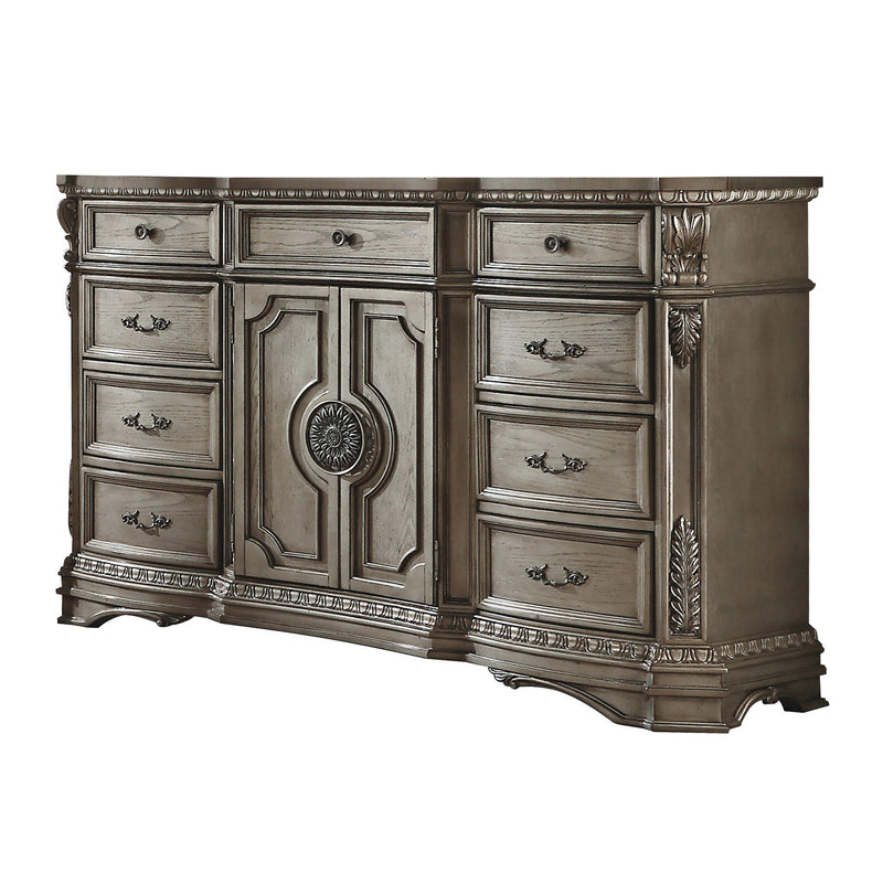 Cómoda de Plata Antigua Northville (TAPA DE MADERA)